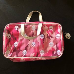 Y2K Pink Camo Skulls Purse